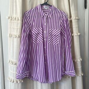 Express “The City Shirt” in purple stripe